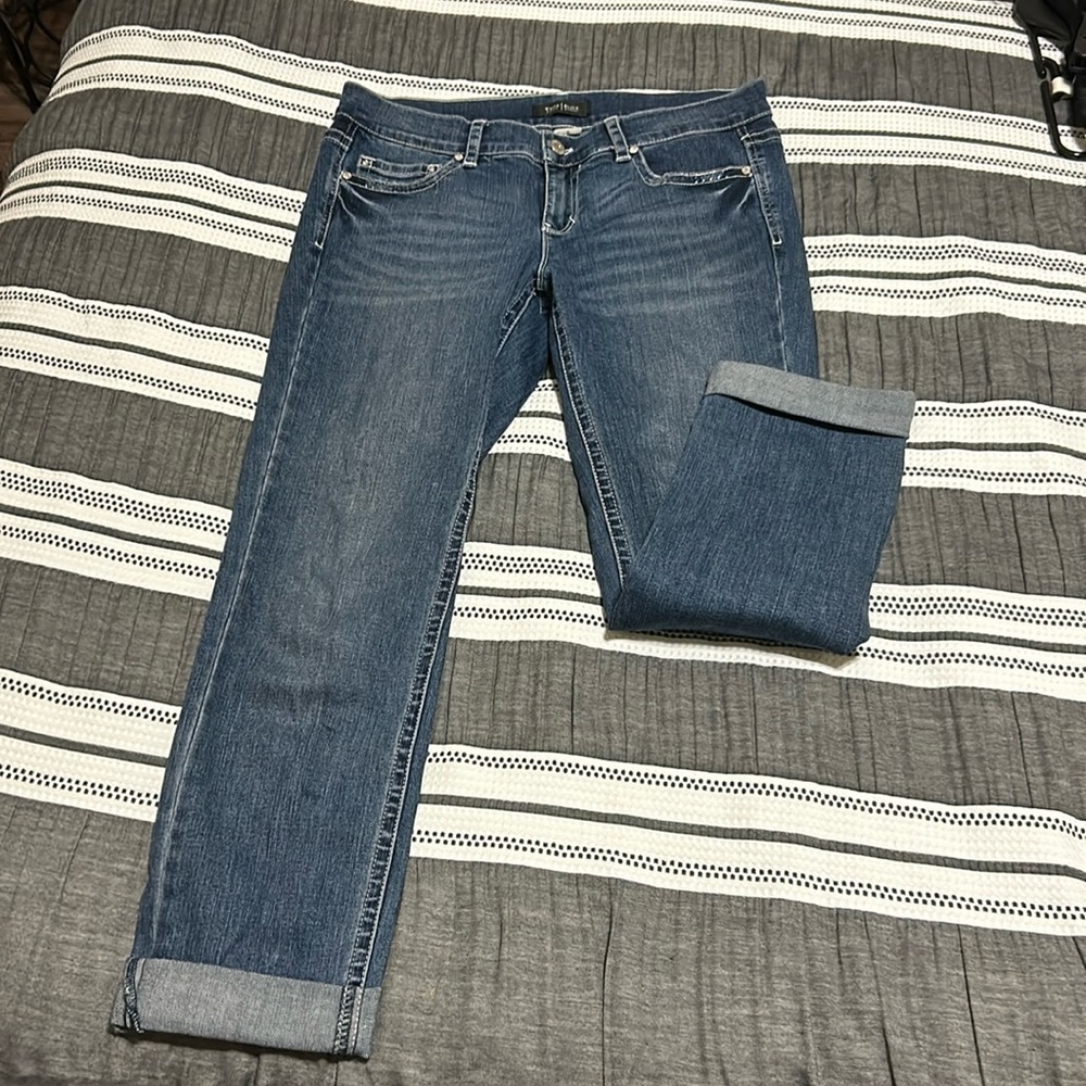 WHBM ankle roll up jeans